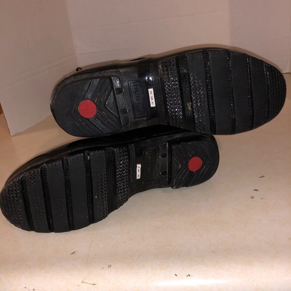 Hunter black rubber snow rain boots size 7 women - Picture 9 of 9